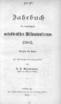 Jahrbuch der vereinigten nordostdeutschen Missionskonferenzen 1902