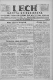 Lech.Gazeta Gnieźnieńska: codzienne pismo polityczne dla wszystkich stanów 1928.09.21 R.30 Nr218