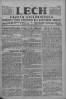 Lech.Gazeta Gnieźnieńska: codzienne pismo polityczne dla wszystkich stanów 1927.08.19 R.29 Nr188