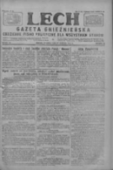 Lech.Gazeta Gnieźnieńska: codzienne pismo polityczne dla wszystkich stan&oacute;w 1927.08.21 R.29 Nr190