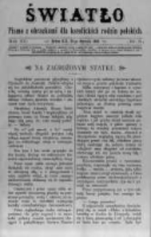 Światło. Pismo z Obrazkami dla Katolickich Rodzin Polskich. 1898 R.12 nr3