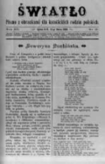Światło. Pismo z Obrazkami dla Katolickich Rodzin Polskich. 1898 R.12 nr10