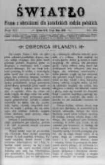 Światło. Pismo z Obrazkami dla Katolickich Rodzin Polskich. 1898 R.12 nr20
