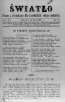 Światło. Pismo z Obrazkami dla Katolickich Rodzin Polskich. 1898 R.12 nr22