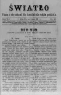 Światło. Pismo z Obrazkami dla Katolickich Rodzin Polskich. 1898 R.12 nr48