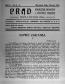 Prąd. Miesięcznik Społeczny i Literacko-Naukowy. 1909 R.1 nr2-3