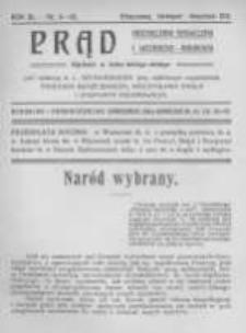 Prąd. Miesięcznik Społeczny i Literacko-Naukowy. 1911 R.3 nr9-10