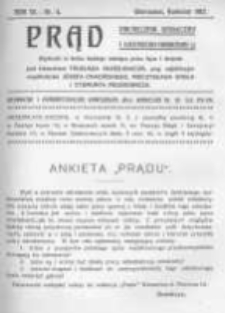 Prąd. Miesięcznik Społeczny i Literacko-Naukowy. 1912 R.4 nr4