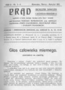Prąd. Miesięcznik Społeczny i Literacko-Naukowy. 1913 R.5 nr3-4