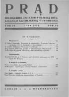 Prąd. Miesięcznik Związku Polskiej Inteligencji Katolickiej "Odrodzenie". 1931 R.18 nr2