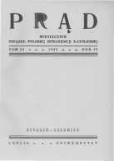 Prąd. Miesięcznik Związku Polskiej Inteligencji Katolickiej. 1932 R.19 nr1-2