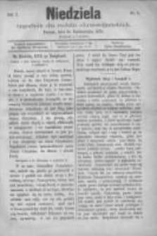 Niedziela: tygodnik dla rodzin chrześcijańskich 1874.10.25 R.1 Nr4