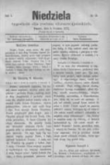 Niedziela: tygodnik dla rodzin chrześcijańskich 1874.12.06 R.1 Nr10