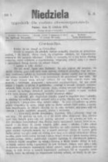 Niedziela: tygodnik dla rodzin chrześcijańskich 1874.12.27 R.1 Nr13