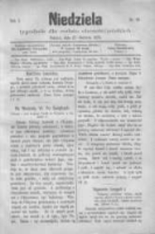 Niedziela: tygodnik dla rodzin chrześcijańskich 1875.06.27 R.1 Nr39