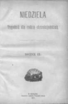 Niedziela: tygodnik dla rodzin chrześcijańskich 1876.10.01 R.3 Nr105