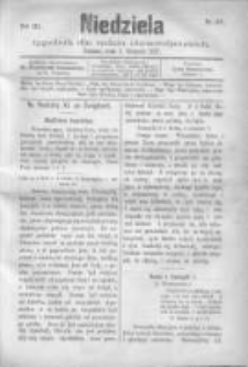 Niedziela: tygodnik dla rodzin chrześcijańskich 1877.08.05 R.3 Nr149
