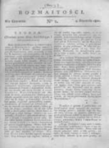Rozmaitości. Pismo Dodatkowe do Gazety Lwowskiej. 1821 R.1 nr2