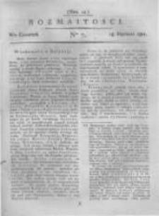 Rozmaitości. Pismo Dodatkowe do Gazety Lwowskiej. 1821 R.1 nr7