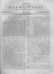Rozmaitości. Pismo Dodatkowe do Gazety Lwowskiej. 1821 R.1 nr10
