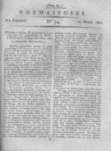 Rozmaitości. Pismo Dodatkowe do Gazety Lwowskiej. 1821 R.1 nr34