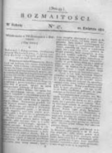 Rozmaitości. Pismo Dodatkowe do Gazety Lwowskiej. 1821 R.1 nr47