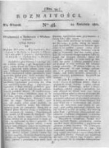 Rozmaitości. Pismo Dodatkowe do Gazety Lwowskiej. 1821 R.1 nr48