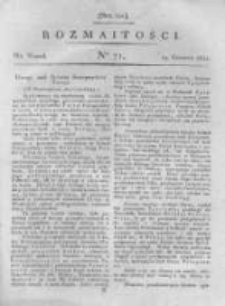Rozmaitości. Pismo Dodatkowe do Gazety Lwowskiej. 1821 R.1 nr71