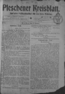 Pleschener Kreisblatt: Amtliches Publicationsblatt fuer den Kreis Pleschen 1903.01.03 Jg.51 Nr1
