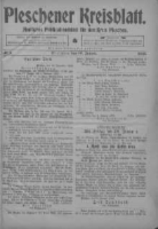 Pleschener Kreisblatt: Amtliches Publicationsblatt fuer den Kreis Pleschen 1903.01.10 Jg.51 Nr3