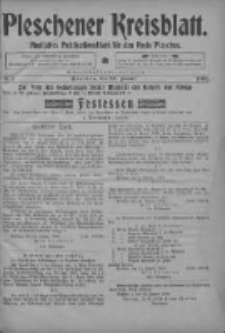 Pleschener Kreisblatt: Amtliches Publicationsblatt fuer den Kreis Pleschen 1903.01.24 Jg.51 Nr7