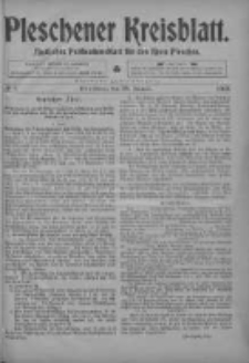 Pleschener Kreisblatt: Amtliches Publicationsblatt fuer den Kreis Pleschen 1903.01.28 Jg.51 Nr8
