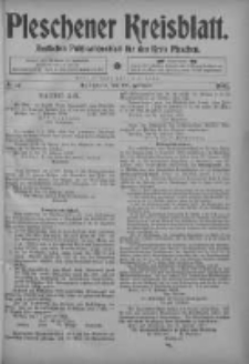 Pleschener Kreisblatt: Amtliches Publicationsblatt fuer den Kreis Pleschen 1903.02.18 Jg.51 Nr14