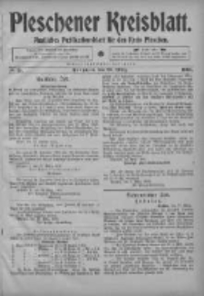 Pleschener Kreisblatt: Amtliches Publicationsblatt fuer den Kreis Pleschen 1903.03.28 Jg.51 Nr25
