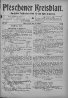 Pleschener Kreisblatt: Amtliches Publicationsblatt fuer den Kreis Pleschen 1903.04.11 Jg.51 Nr29