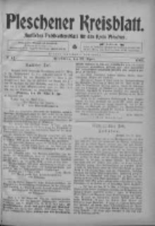 Pleschener Kreisblatt: Amtliches Publicationsblatt fuer den Kreis Pleschen 1903.04.22 Jg.51 Nr32