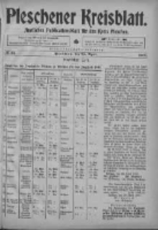 Pleschener Kreisblatt: Amtliches Publicationsblatt fuer den Kreis Pleschen 1903.04.25 Jg.51 Nr33