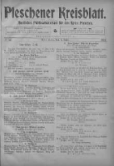 Pleschener Kreisblatt: Amtliches Publicationsblatt fuer den Kreis Pleschen 1903.07.01 Jg.51 Nr52