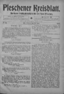 Pleschener Kreisblatt: Amtliches Publicationsblatt fuer den Kreis Pleschen 1903.07.15 Jg.51 Nr56