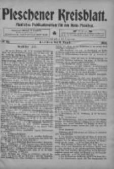Pleschener Kreisblatt: Amtliches Publicationsblatt fuer den Kreis Pleschen 1903.08.08 Jg.51 Nr63
