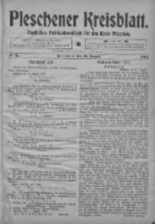 Pleschener Kreisblatt: Amtliches Publicationsblatt fuer den Kreis Pleschen 1903.08.12 Jg.51 Nr64