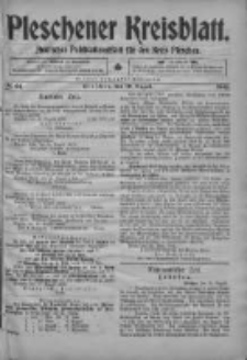 Pleschener Kreisblatt: Amtliches Publicationsblatt fuer den Kreis Pleschen 1903.08.19 Jg.51 Nr66