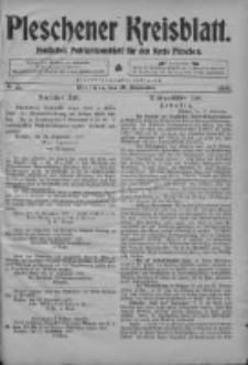 Pleschener Kreisblatt: Amtliches Publicationsblatt fuer den Kreis Pleschen 1903.09.19 Jg.51 Nr75