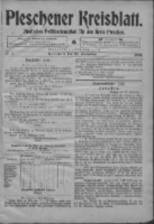 Pleschener Kreisblatt: Amtliches Publicationsblatt fuer den Kreis Pleschen 1903.09.26 Jg.51 Nr77