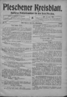 Pleschener Kreisblatt: Amtliches Publicationsblatt fuer den Kreis Pleschen 1903.09.30 Jg.51 Nr78