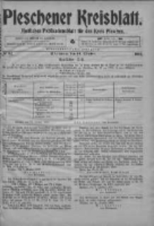 Pleschener Kreisblatt: Amtliches Publicationsblatt fuer den Kreis Pleschen 1903.10.14 Jg.51 Nr82