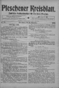 Pleschener Kreisblatt: Amtliches Publicationsblatt fuer den Kreis Pleschen 1903.11.11 Jg.51 Nr90