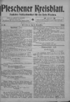 Pleschener Kreisblatt: Amtliches Publicationsblatt fuer den Kreis Pleschen 1903.12.05 Jg.51 Nr97