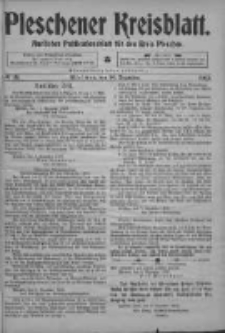 Pleschener Kreisblatt: Amtliches Publicationsblatt fuer den Kreis Pleschen 1903.12.12 Jg.51 Nr99