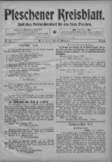 Pleschener Kreisblatt: Amtliches Publicationsblatt fuer den Kreis Pleschen 1904.02.06 Jg.52 Nr11